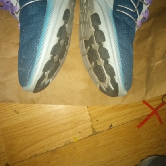 Karhu Fusion 3.5 Women's Shoes, W10.5 Navy/Teal/Silver and Lavender/White Laces - Picture 12 of 13